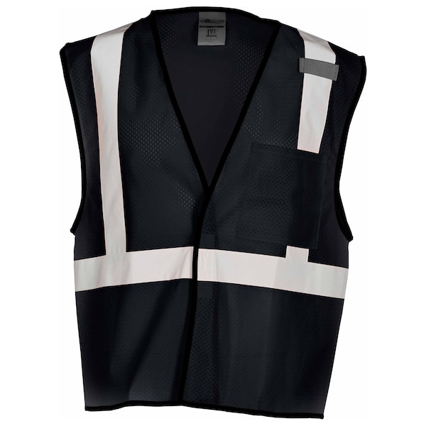 Kishigo 4X-5X, Black Enhanced Visibility Economy Mesh Vest B120-4X-5X - main